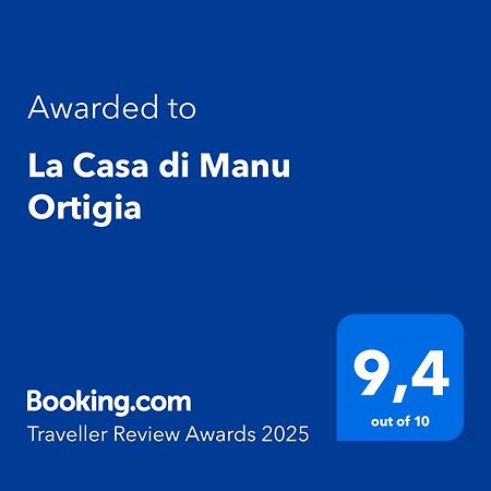 La Casa Di Manu Ortigia Villa Siraküza Dış mekan fotoğraf
